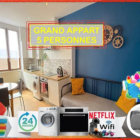 Apartment 012 Chic & Cosy F2 34m2 Hypercentre Wifi Smart Tv Netflix